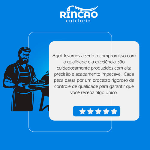 3 Facas Artesanais Revenda Preço Atacado 10pol Aço Inox