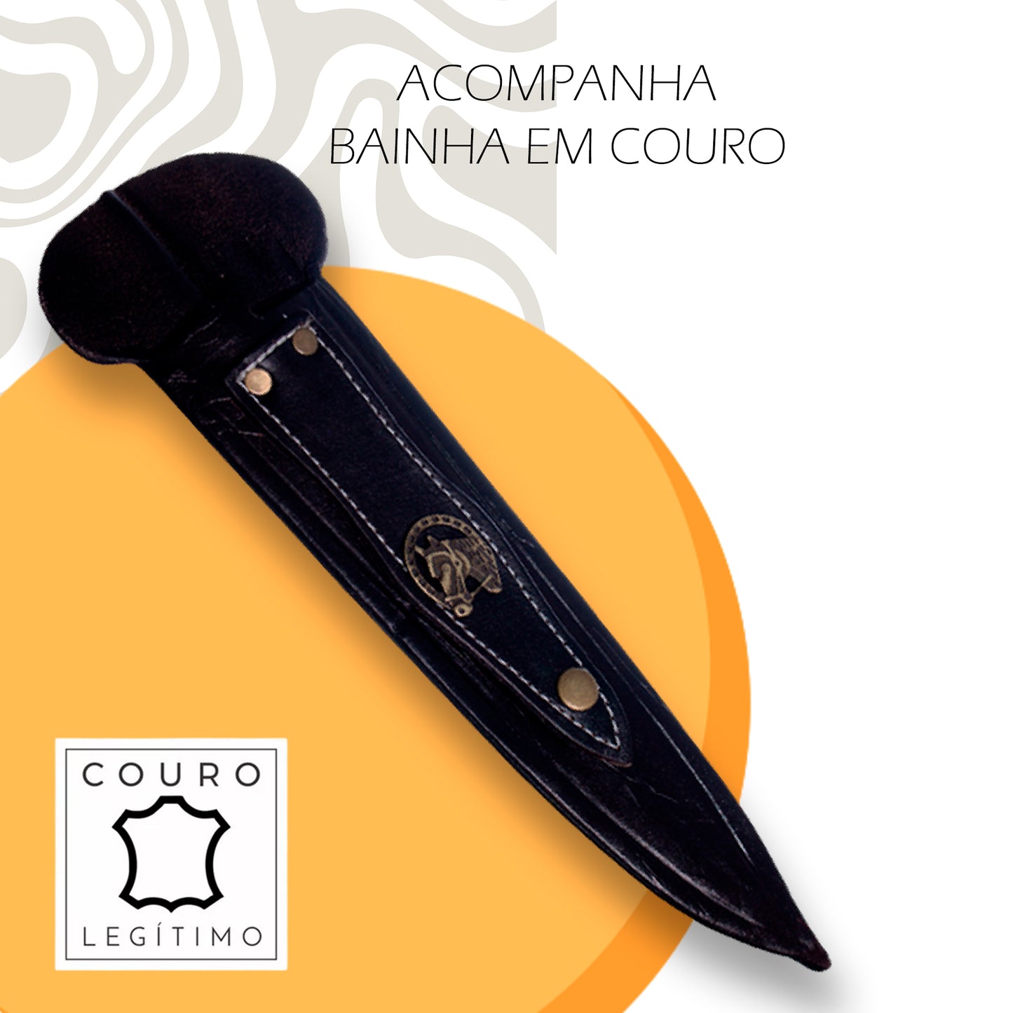 Faca Artesanal Gauchinha Churrasco 7 Polegadas Aço Carbono