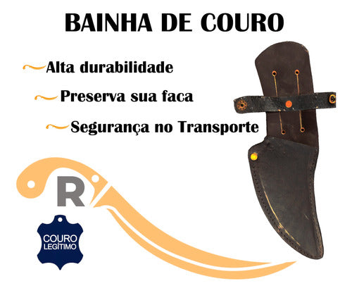 Faca Coreadeira 6pol Aço Inox 420c Cabo Especial