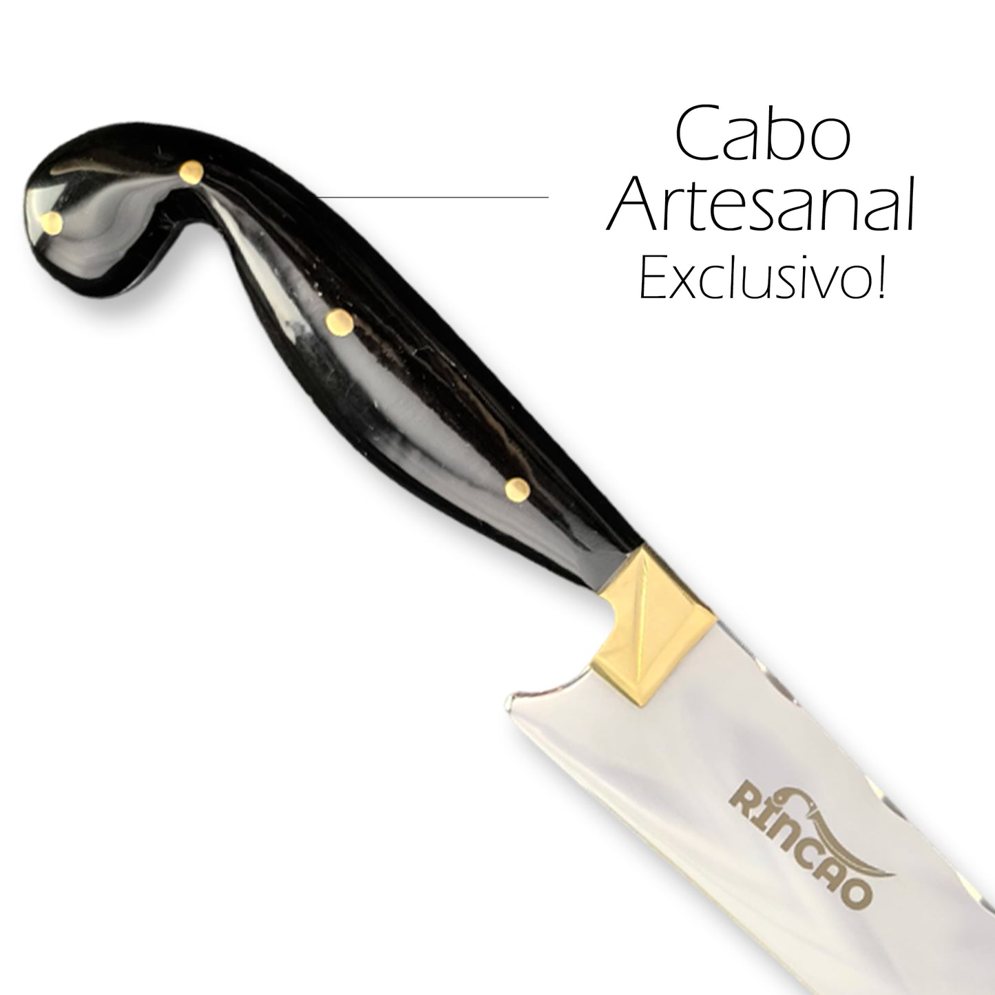 Faca Sorocabana 12pol Aço Inox 420c Cabo Decorado