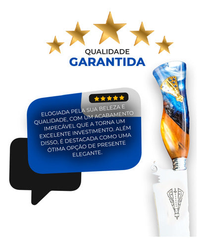 Faca Artesanal 10pol Aço Inox Nossa Senhora Personalizada