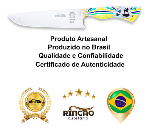 Presente Dia Dos Pais Faca Churrasco Artesanal Exclusiva