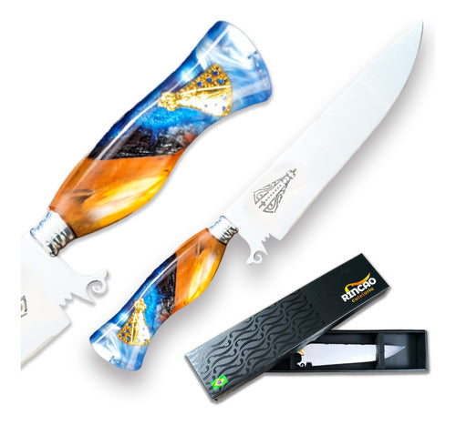 Faca Artesanal 10pol Aço Inox Nossa Senhora Personalizada