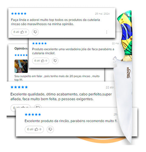 Kit Combo Facão Selva E Picanheira Churrasco Aço Inox 420c
