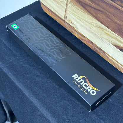 Faca de Churrasco Premium Lâmina Vazada Aço Inox