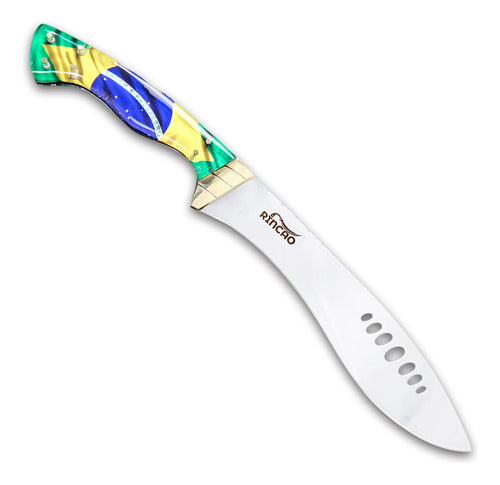 Facão Kukri Artesanal Selva Sobrevivência  13pol + Bainha