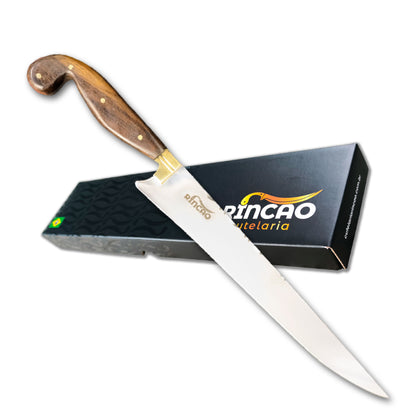 Faca Sorocabana 12pol Aço Inox 420c Cabo Madeira