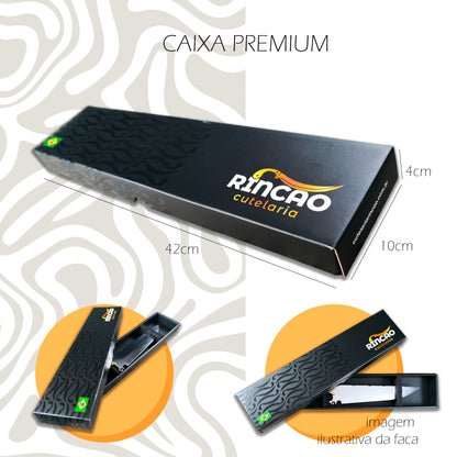 2 Facas Picanheira Artesanal 10  Para Assador Aço Inox 420c