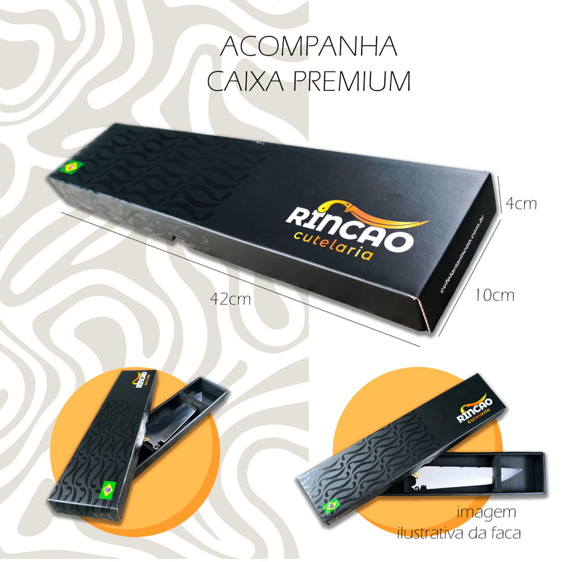 Faca Churrasco Artesanal Inox Rabo Tatu 10 Personalizada