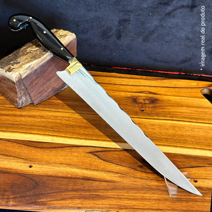 Faca Sorocabana 12pol Aço Inox 420c - Cabo Acrílico